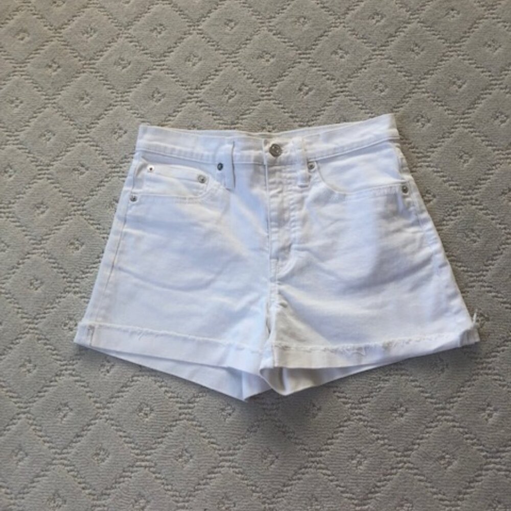 J Crew Women's white jean shorts size 24